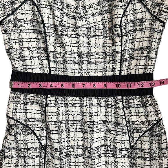 Milly Black and White Halter Sheath Midi Dress - Picture 13 of 15